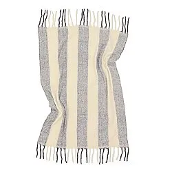 Dekens - Wollenmix plaid - Beatriz Stripe (zwart/wit)