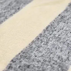 Dekens - Wollenmix plaid - Beatriz Stripe (zwart/wit)