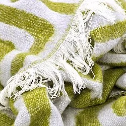 Dekens - Wollenmix plaid - Melody (groen/paars)