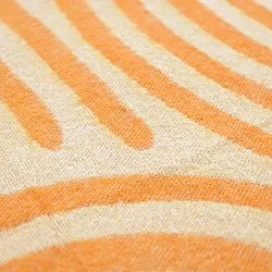 Dekens - Wollenmix plaid - Melody (beige/oranje)