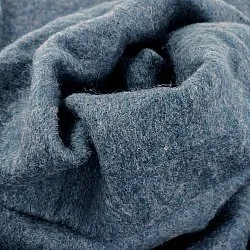 Plaid dekens - throw van wolmix - Samantha (blauw)