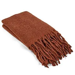 Plaid dekens - throw van wolmix - Samantha (koper)