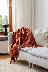 Plaid dekens - throw van wolmix - Samantha (koper)