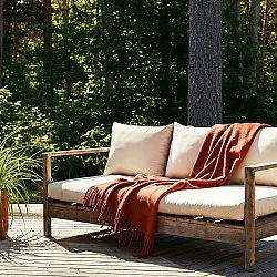 Plaid dekens - throw van wolmix - Samantha (koper)