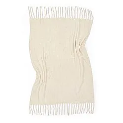 Plaid dekens - throw van wolmix - Samantha (offwhite)