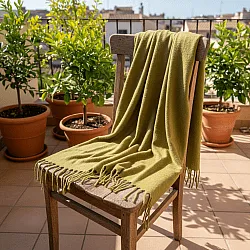 Dekens - Wollenmix plaid - Samantha (olijfgroen)