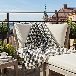 Dekens - Wallace Tapestry Blanket (zwart/wit)