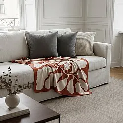 Dekens - Katalia Jacquard Blanket (bordeaux)