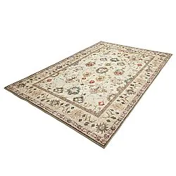 Vlakgeweven vloerkleed - Adira (grijs/roze)