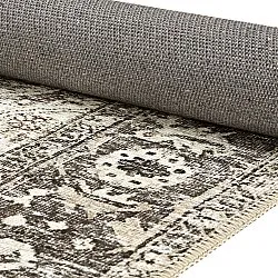 Vlakgeweven vloerkleed - Alvand (zwart)