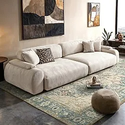 Vlakgeweven vloerkleed - Alvand (blauw)