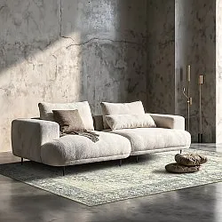 Vlakgeweven vloerkleed - Alvand (grijs)