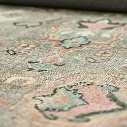 Vlakgeweven vloerkleed - Amena (blauw)