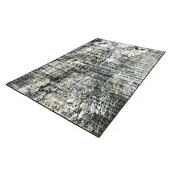 Vlakgeweven vloerkleed - Bechar (zwart/multi)