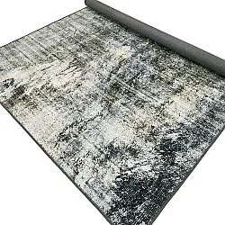 Vlakgeweven vloerkleed - Bechar (zwart/multi)