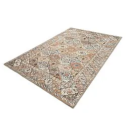 Vlakgeweven vloerkleed - Berelina (beige/multi)