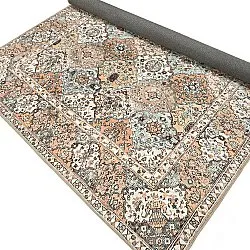 Vlakgeweven vloerkleed - Berelina (beige/multi)