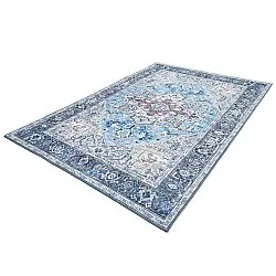 Vlakgeweven vloerkleed - Birjand (blauw)