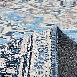 Vlakgeweven vloerkleed - Birjand (blauw)