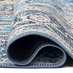 Vlakgeweven vloerkleed - Birjand (blauw)