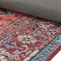 Vlakgeweven vloerkleed - Birjand (rood)