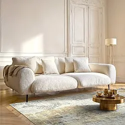 Vlakgeweven vloerkleed - Comino (beige/multi)