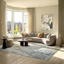 Vlakgeweven vloerkleed - Comino (beige/multi)