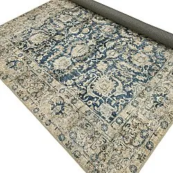 Vlakgeweven vloerkleed - Delvar (blauw)