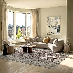 Vlakgeweven vloerkleed - Delvar (rood)