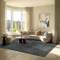 Vlakgeweven vloerkleed - Elarion (zwart)