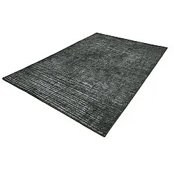 Vlakgeweven vloerkleed - Elarion (zwart)