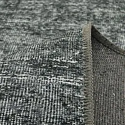 Vlakgeweven vloerkleed - Elarion (zwart)