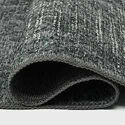 Vlakgeweven vloerkleed - Elarion (zwart)