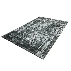 Vlakgeweven vloerkleed - Elira (zwart)