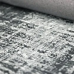 Vlakgeweven vloerkleed - Elira (zwart)