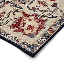 Vlakgeweven vloerkleed - Fadarin (blauw)