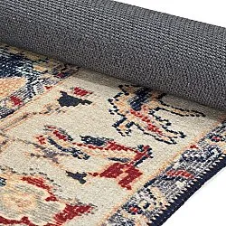 Vlakgeweven vloerkleed - Fadarin (blauw)