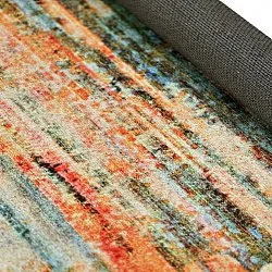 Vlakgeweven vloerkleed - Kazea (oranje/multi)