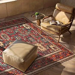 Vlakgeweven vloerkleed - Khalamir (rood)