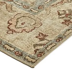 Vlakgeweven vloerkleed - Layla (lichtblauw)