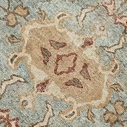 Vlakgeweven vloerkleed - Layla (lichtblauw)