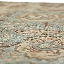 Vlakgeweven vloerkleed - Layla (lichtblauw)