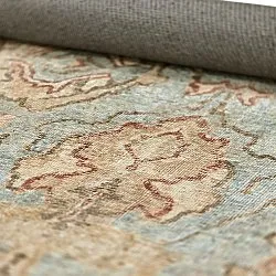 Vlakgeweven vloerkleed - Layla (lichtblauw)