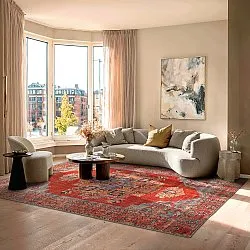 Vlakgeweven vloerkleed - Madevan (rood)