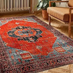 Vlakgeweven vloerkleed - Mandalay (rood)