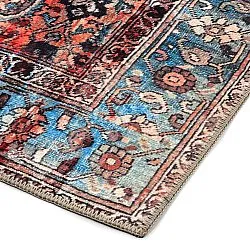 Vlakgeweven vloerkleed - Mardin (rood/blauw)