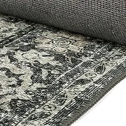 Vlakgeweven vloerkleed - Meralis (zwart)