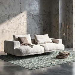 Vlakgeweven vloerkleed - Meralis (blauw)