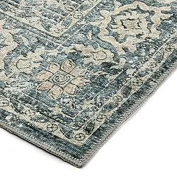 Vlakgeweven vloerkleed - Meralis (blauw)