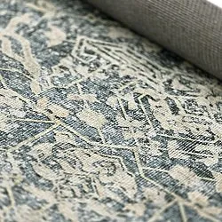 Vlakgeweven vloerkleed - Meralis (blauw)